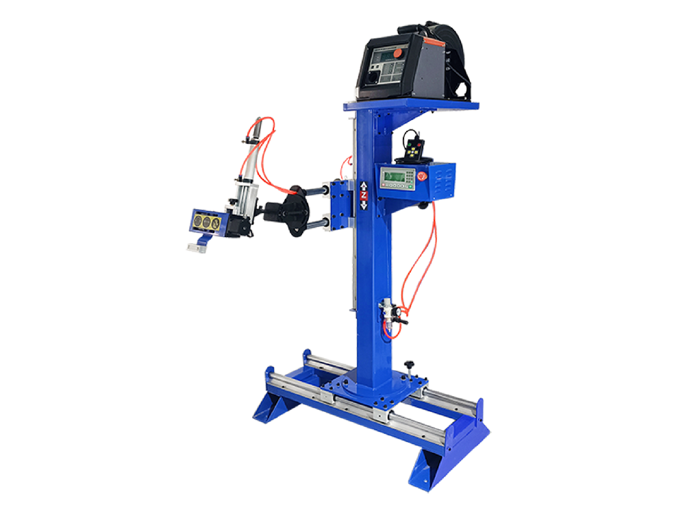 手動(dòng)焊接操作架搭配變位機滾輪架實(shí)現自動(dòng)焊